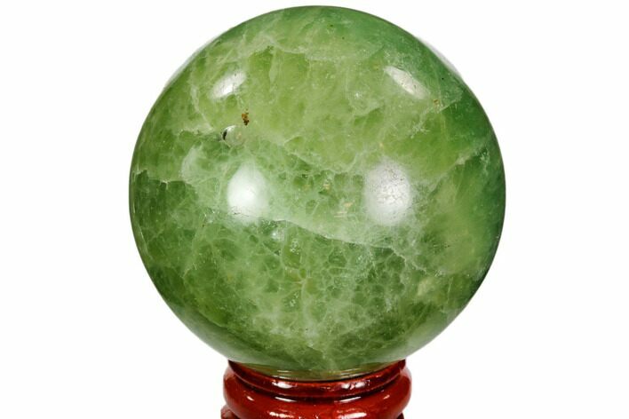Polished Green Fluorite Sphere - Madagascar #106277